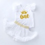 Wholesale Baby Onesies With Tutu Skirts For Girl Birthday Party 