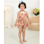 Wholesale newborn baby clothing organic cotton floral rompers and jumpsuits baby outfit