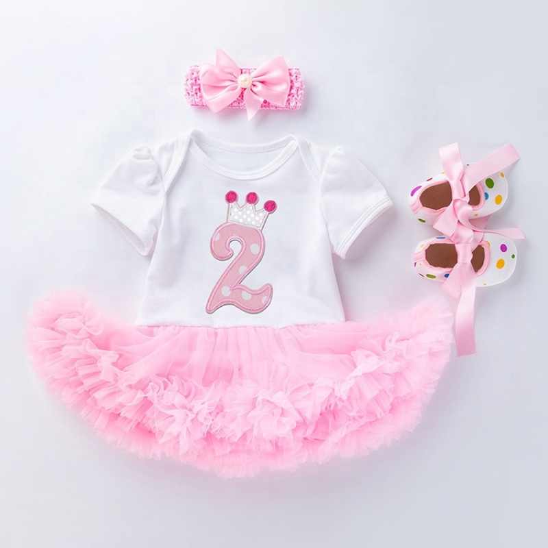 Wholesale Infant And Toddler Girl Birthday Clothing Set