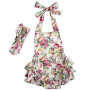 Summer Boutique Wholesale Price Importing Baby Rompers Cotton Baby Clothes with Headband Baby Girls Cotton Fabric Excellent 5pcs