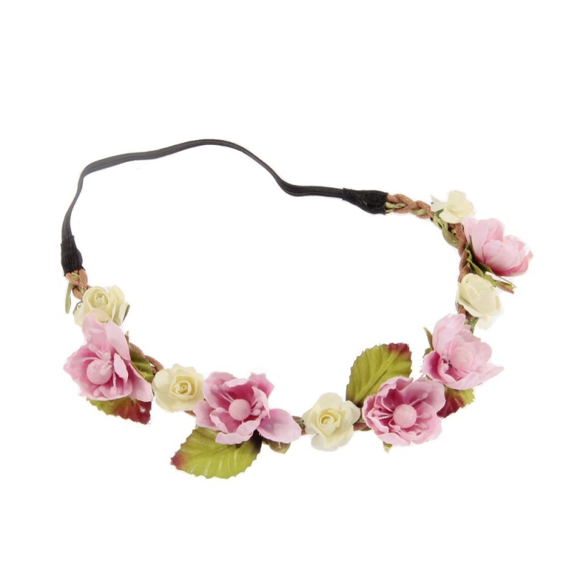 Amazon Hot Sale Baby Girls Headband with Artificial Flowers