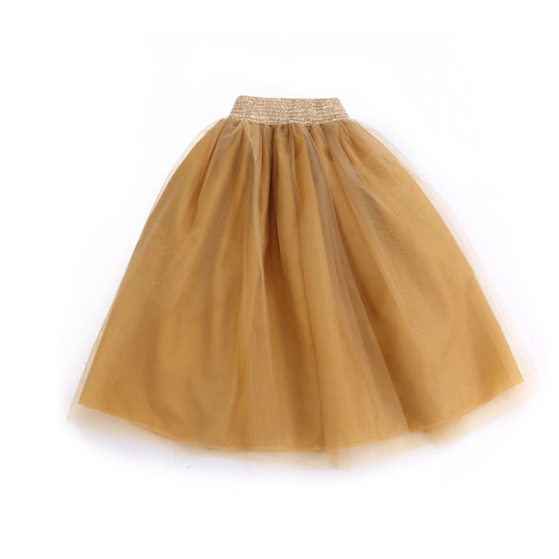 Popular baby girl tutu tulle dance dress multi color long maxi skirt