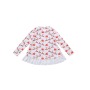 Newest Christmas Girls' Lace Top with Santa Ride Print
