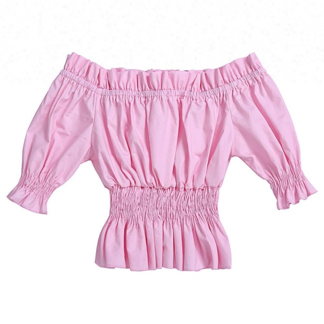 2018 Girl Off Shoulder New Design Tunic Little Girl Model Top 100 Children's Clothing