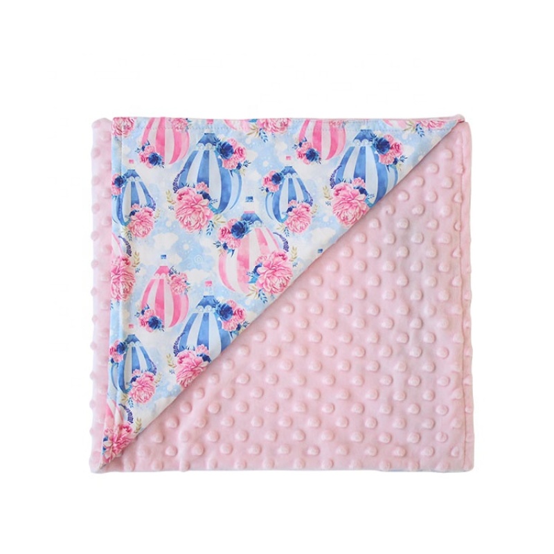 2021 hot trend super soft flower dinosaur print fabric baby swaddle blanket