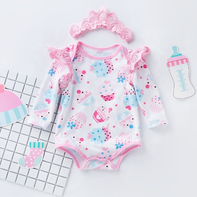Hot Sale Toddler Girl Clothes Summer Long Sleeve Romper 
