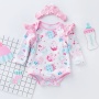 Hot Sale Toddler Girl Clothes Summer Long Sleeve Romper 