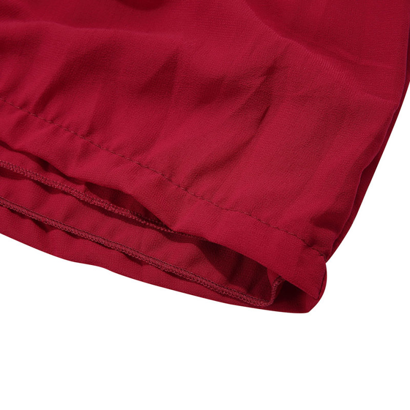 Red Polyester Cute Chiffon Children Baby Girl High Bell Top toddler