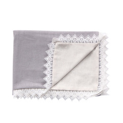New wholesale breathable lace cotttn linen soft baby cover swaddle blanket