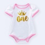 Hot Sale Cotton Toddler Birthday Romper For Girls