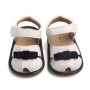 2021 high quality leather soft sole bow infant girl sandals