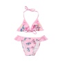 Vendor cartoon swimwear backless bikini unicorn swimsuit