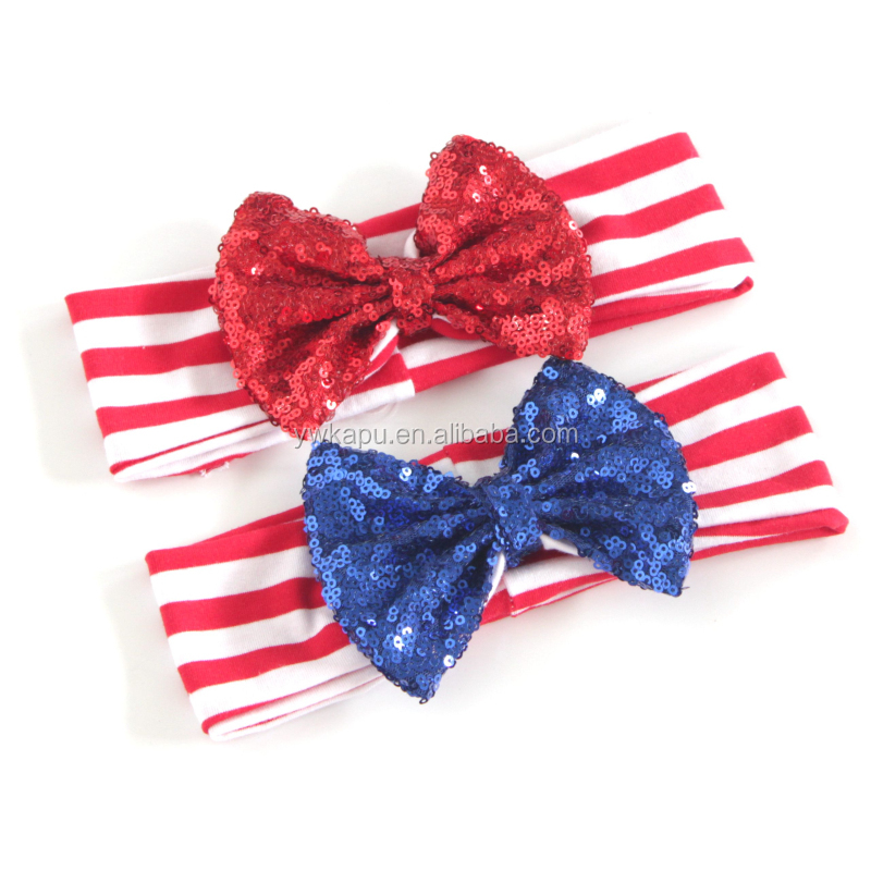 Wholesale hair accessories manufacturers china,sequin flower elastic head band,baby hair accessories