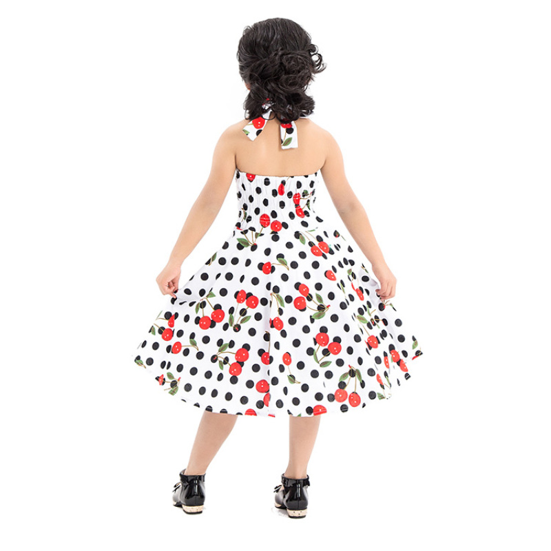 Factory Sale New Arrival Floral Girl Dress Like The 50s For School