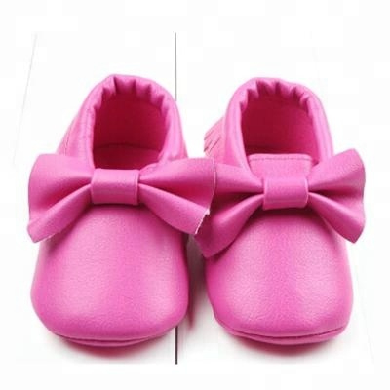 2018 Top quality baby PU leather shoes wholesale baby shoes with bow from Kapu