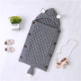 In stock new cute style solid color new born swaddle blanket baby sleeping bag