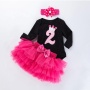 Wholesale Boutique Girl Toddler Birthday Clothing Romper Set With Tutu Skirts And Headband 