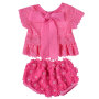 Factory Sale Girl Tank Top With Flower Diaper Cover Clothing Set