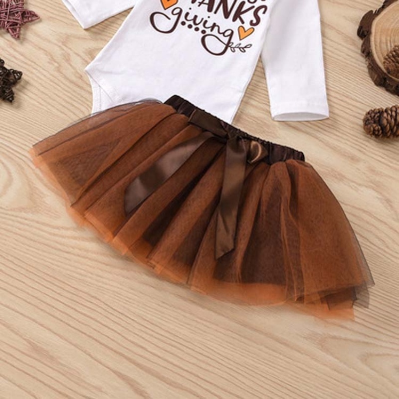 Cheap high quality baby fashion tutu mesh skirt long sleeve romper clothes set