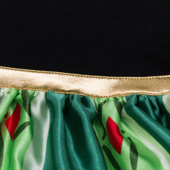 Wholesale Custom Long Sleeve Lap Shoulder Baby Girl Dress For St Patrick's Day