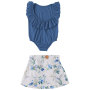 Latest Design Children Leotard With Skirts Set For Girls 