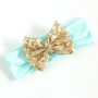 Wholesale hair accessories manufacturers china,sequin flower elastic head band,baby hair accessories