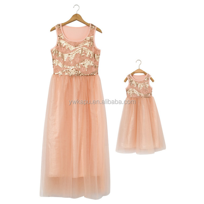 New Styles Family Clothes Set Plus Size Women Clothing Mommy And Me Maxi Dress
