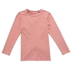 Hot Sale Boutique Wholesale Cotton Girls Blue   Long Sleeve T Shirt  Kids Clothing For Girl