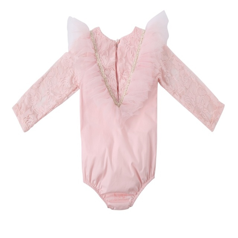 Newborn  Lace Girl Pretty  Dress Baby Romper