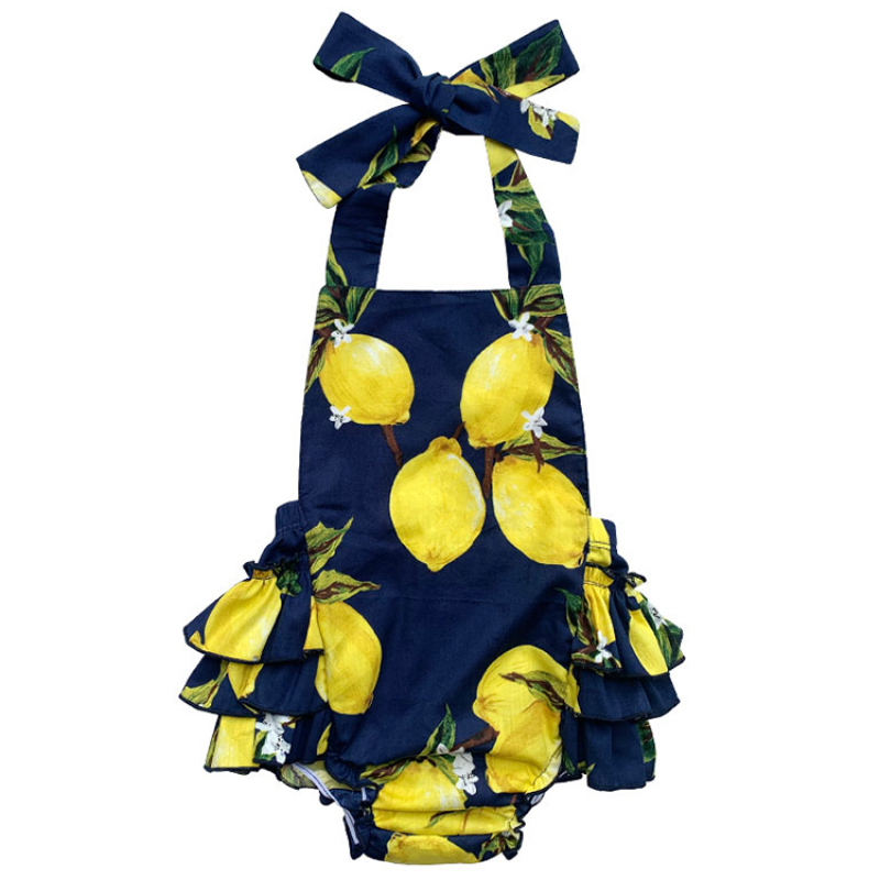 Stockings popular summer sleeveless flower 100%cotton newborn baby girl romper