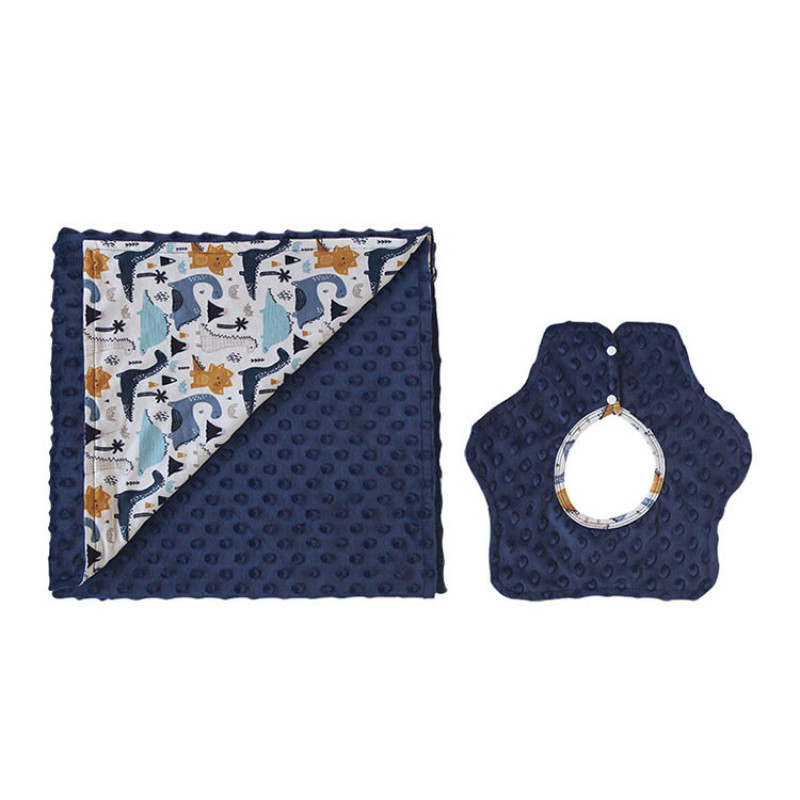 2020 new born safety skin friendly cotton flower blanket gift baby present set