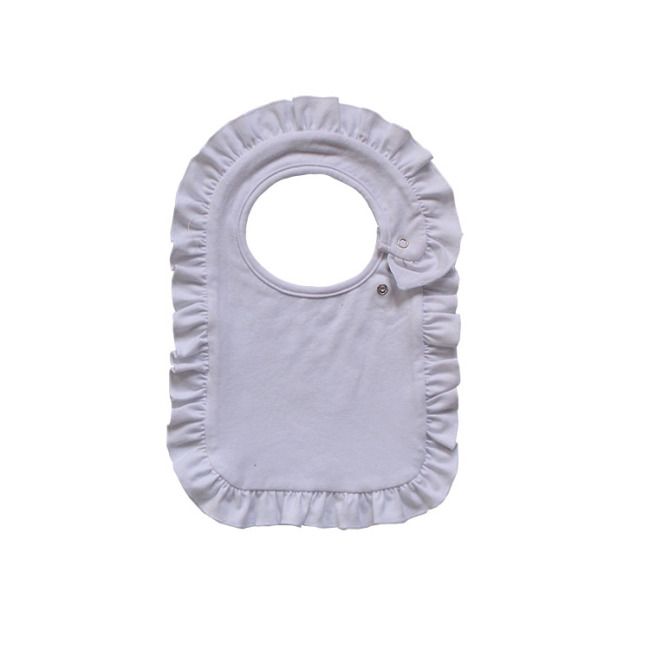 Factory selling soft skin friendly lace adjustable buckle baby bandana bibs cotton