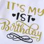 Custom Stylish 1st Birthday Rompers With Tulle Skirts and Headband for Baby and Newborn