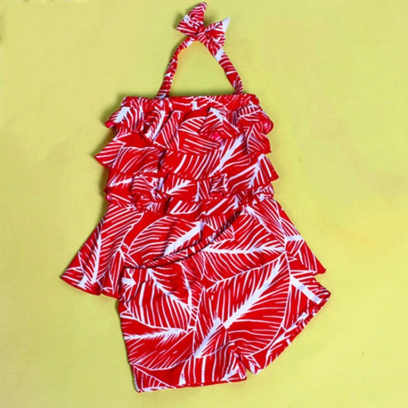 Fashionable red blue sexy exotic string swimwear bandana swimsuit