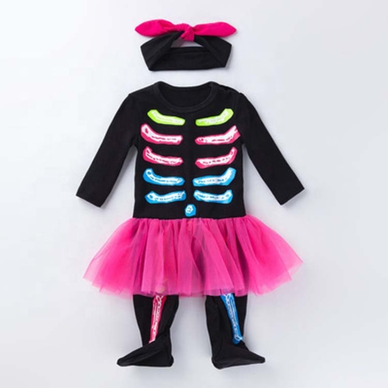 2021 korean fashion baby girls boutique clothing sets ruffle customize halloween romper