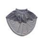 Factory latest design poinsettia high low irregular christmas girls kids skirts