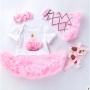 Wholesale Baby Birthday Tutu Dress With Leg Warmer And Baby Shoes As Well As Headband 