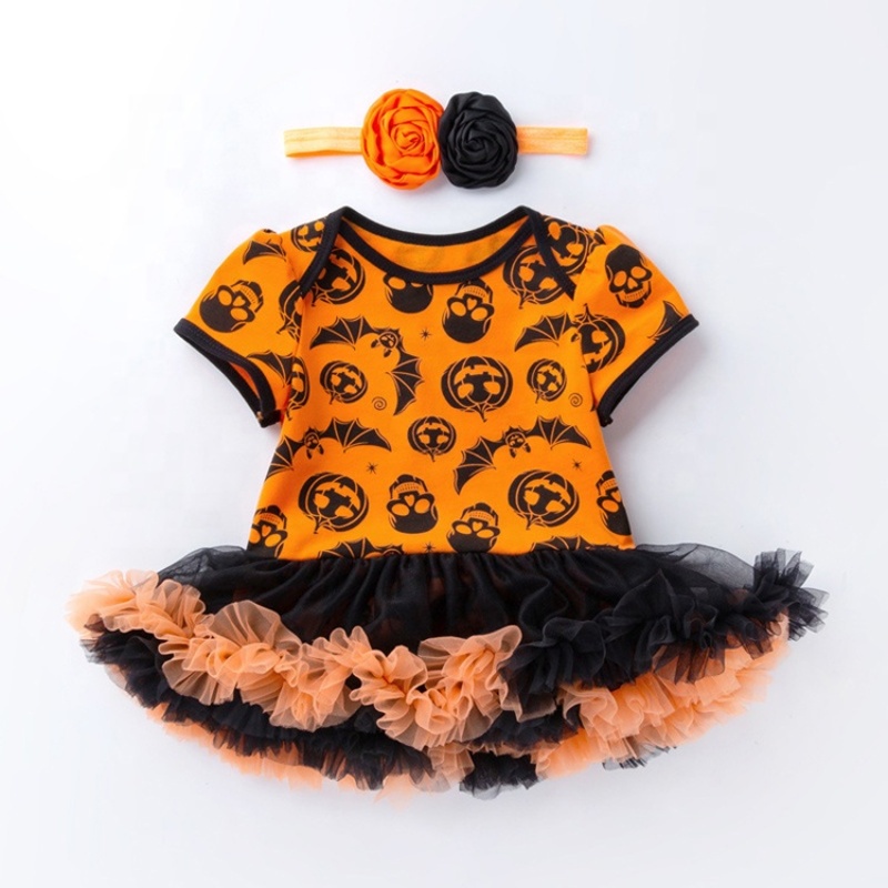 Halloween fancy creative baby clothes customized pettiskirt luxury clothes