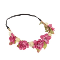 Amazon Hot Sale Baby Girls Headband with Artificial Flowers