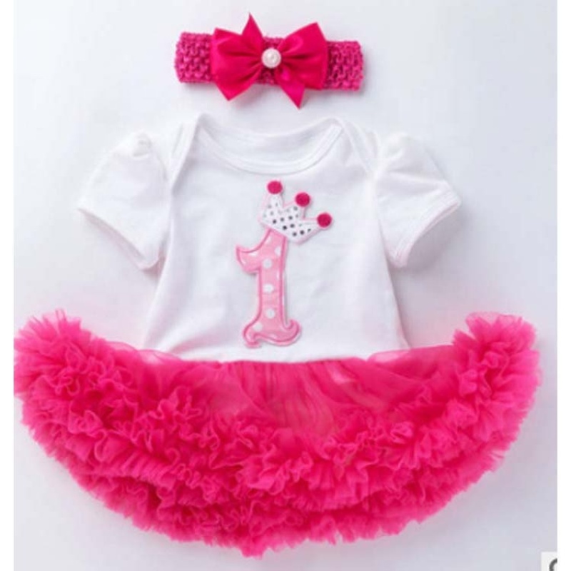 Wholesale Little Girl Birthday Smash Cake Tutu Dress With Headband