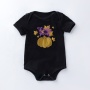 2021 black white pumpkin plaid baby clothes cotton newborn romper