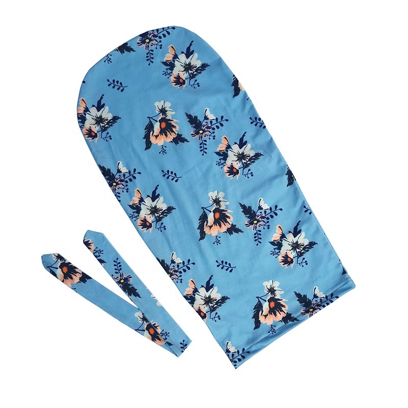 custom muslin polyester floral newborn baby swaddles sleep bag with headband