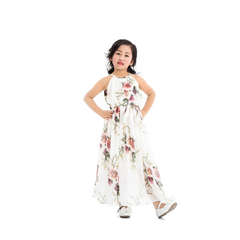2018 Online Wholesale Lovely Design Party Chiffon Princess Children Girl Dress