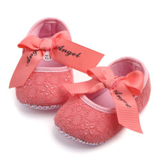 Wholesale Manufacture Newborn Cotton Baby Girl  Shoes Bow Princess Toddler Shoes