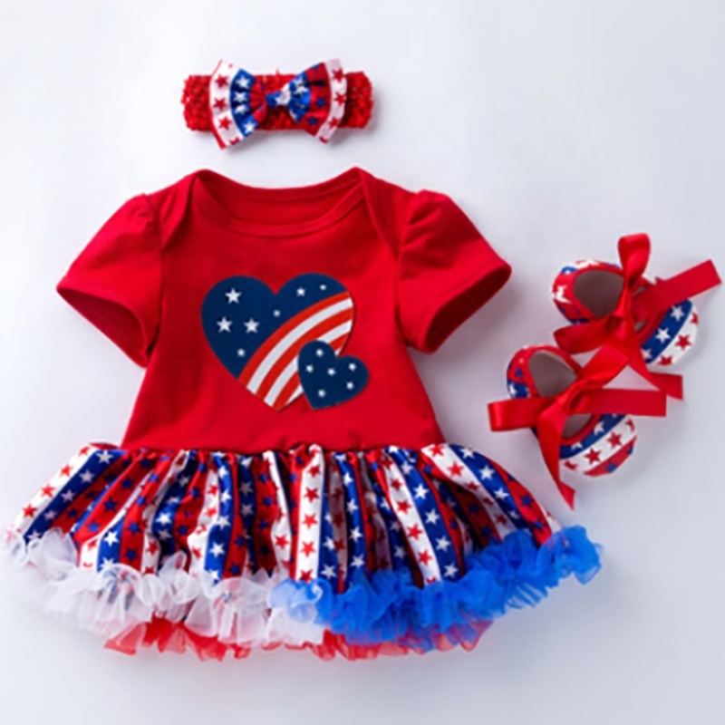 4th of July 3pcs set baby clothes RTS stock