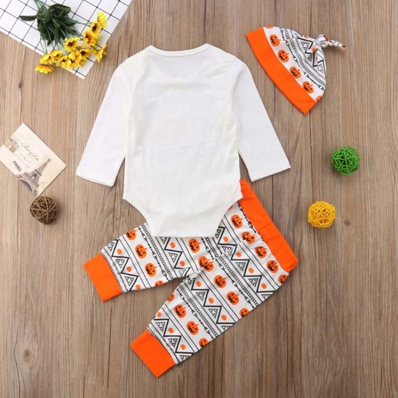 Halloween 2021 cute baby long sleeve pants newborn rompers set