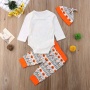Halloween 2021 cute baby long sleeve pants newborn rompers set