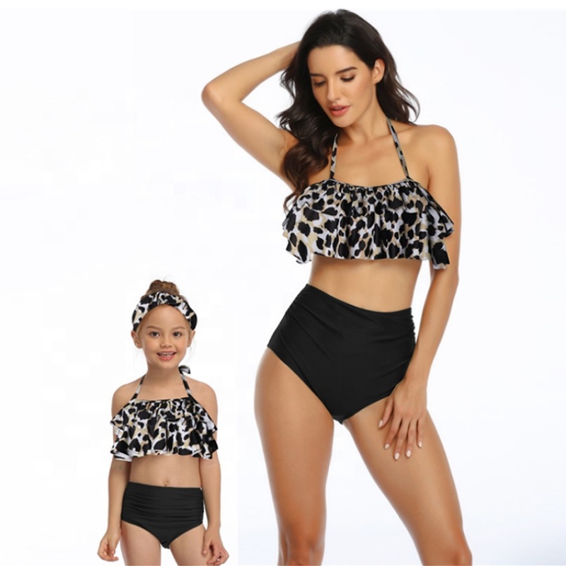 2021 high quality 2 piece sets women's designer child swimwear girl