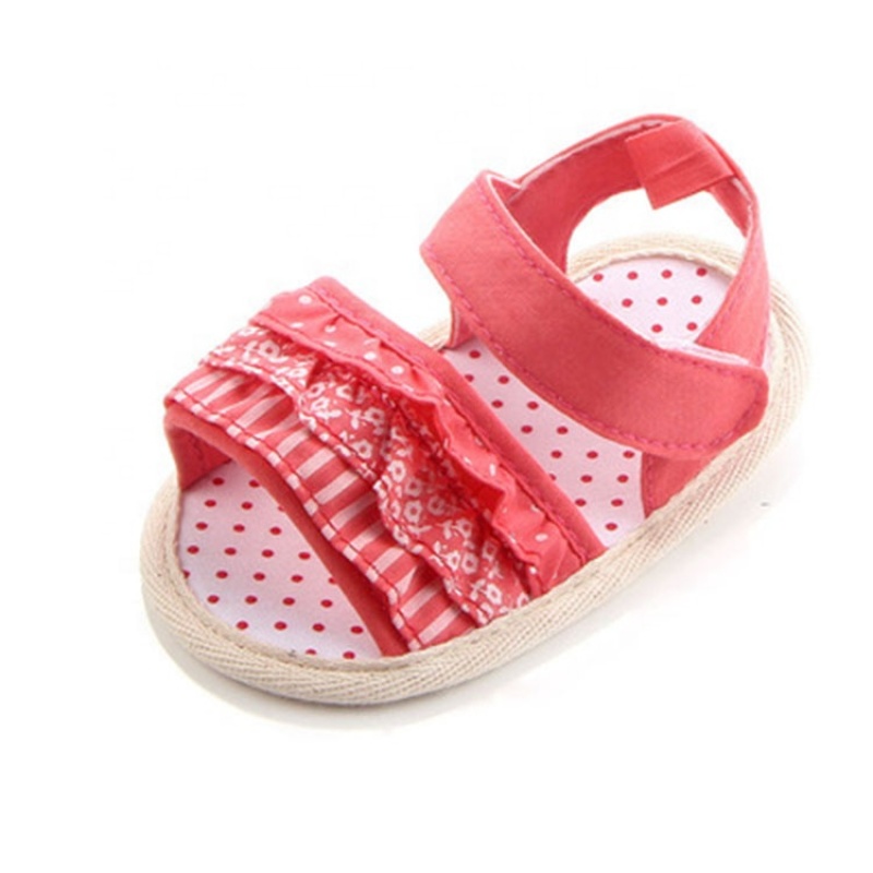 Cheaper price baby outdoor shoes strap flat bandana sandals