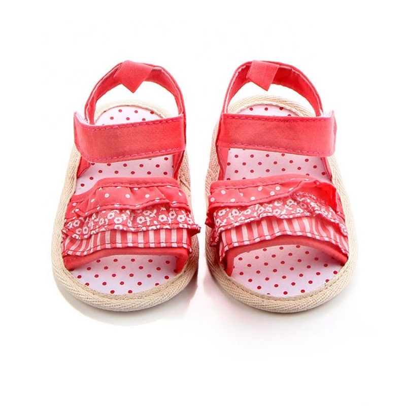 Cheaper price baby outdoor shoes strap flat bandana sandals